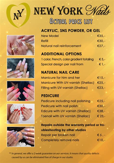 New York Nails Prices